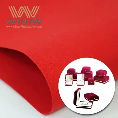 0.5mm Thick Microfiber Suede Nubuck Leather Artificial Suede Fabric For Show Cases