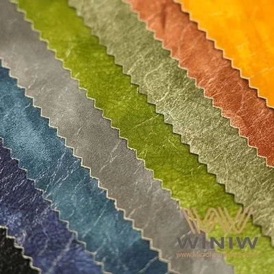 DMF Free Synthetic Garment PU Leather 0.5mm 0.6mm 0.7mm Thickness For Jackets