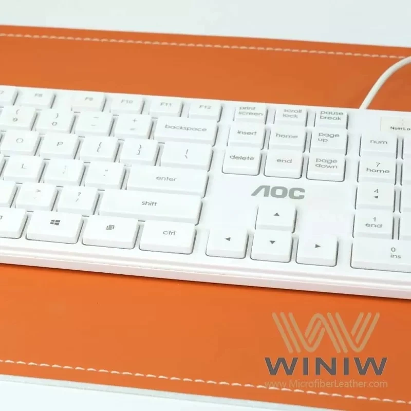 Soft Polyester Microfiber Faux Leather Fabric For Mouse/ Keyboard Pad
